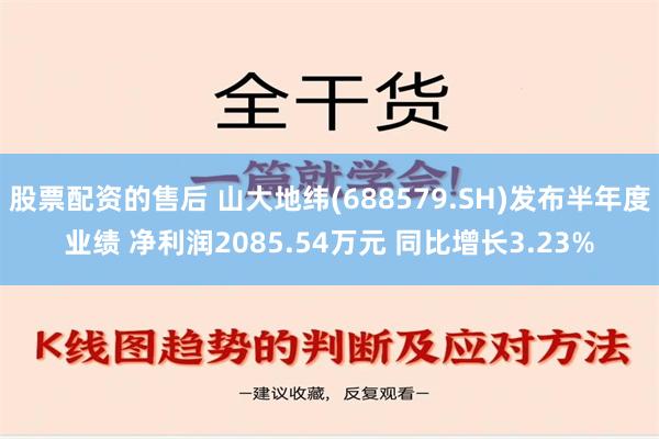 股票配资的售后 山大地纬(688579.SH)发布半年度业绩 净利润2085.54万元 同比增长3.23%