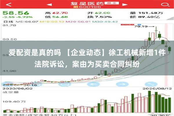 爱配资是真的吗 【企业动态】徐工机械新增1件法院诉讼，案由为买卖合同纠纷